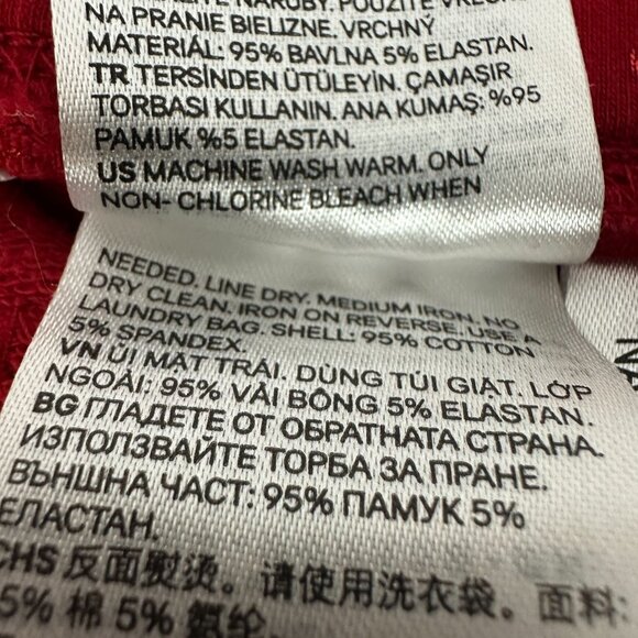 H&M Girls Red Heart Print Pants Size 6-7Y - Picture 5 of 6